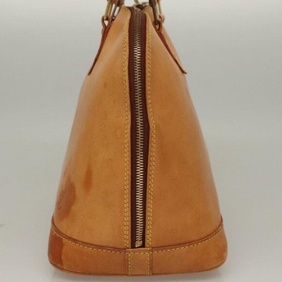 LOUIS VUITTON Nomad leather Alma Hand Bag Beige M85000 LV Auth 132230 - Picture 5 of 16